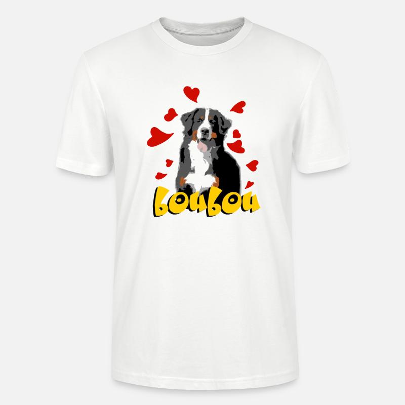 Berner Sennenhund - Stanley/Stella Unisex Bio-T-Shirt CRAFTER - Weiß