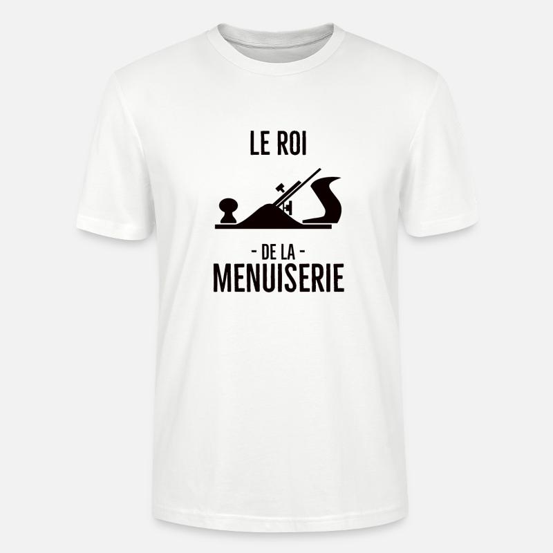 Roi de la menuiserie - T-shirt bio CRAFTER Stanley Stella Unisexe - blanc