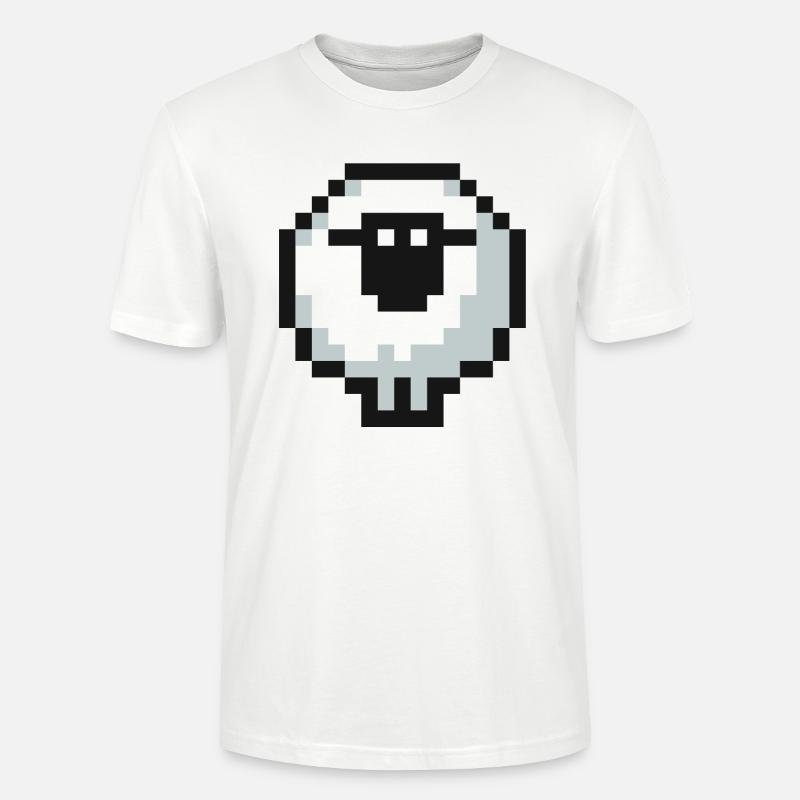 Pixel Sheep - Stanley/Stella Unisex Bio-T-Shirt CRAFTER - Weiß