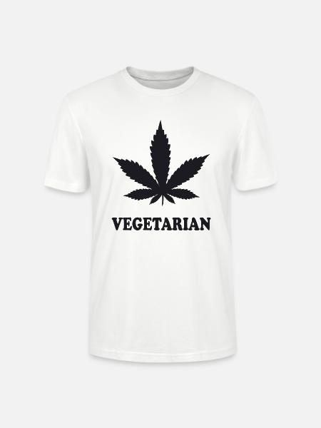 Weed Vegetarian - Stanley/Stella Unisex Bio-T-Shirt CRAFTER - Weiß