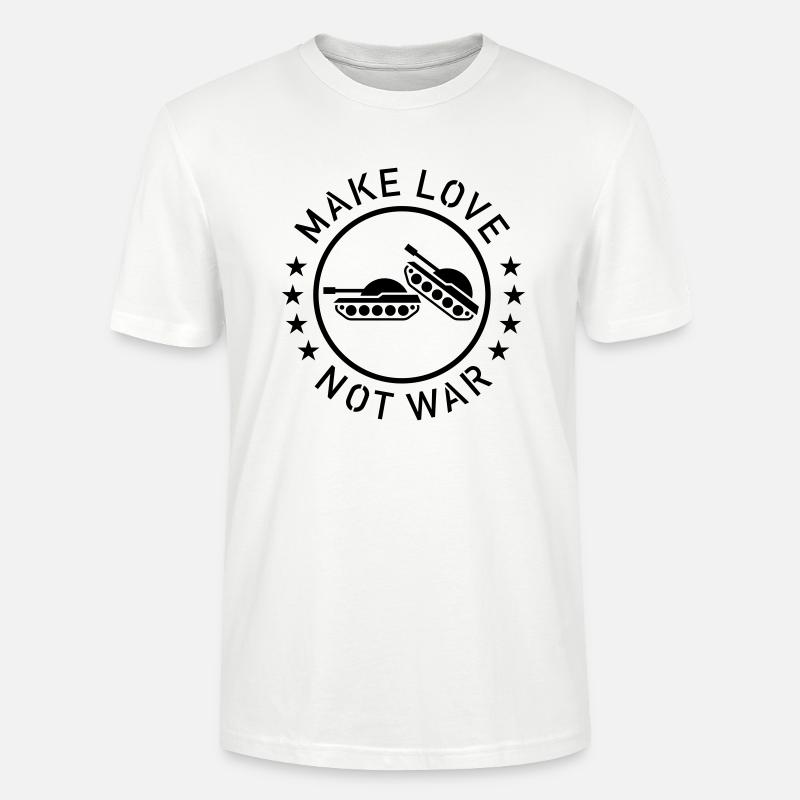 Make Love Not War (1C) - Stanley/Stella Unisex Bio-T-Shirt CRAFTER - Weiß