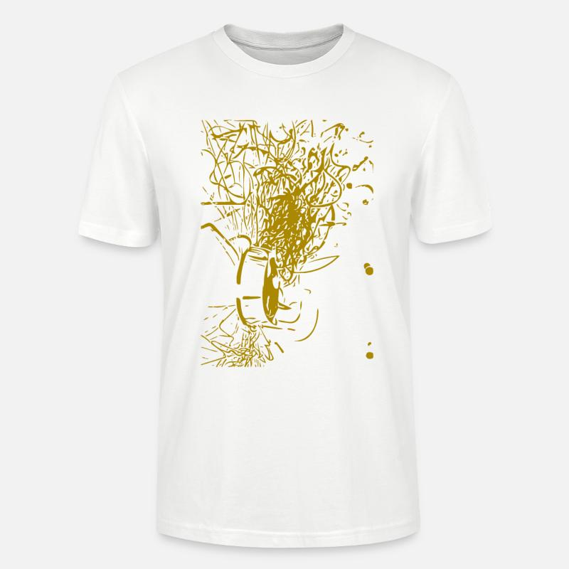 Conception abstraite - T-shirt bio CRAFTER Stanley Stella Unisexe - blanc
