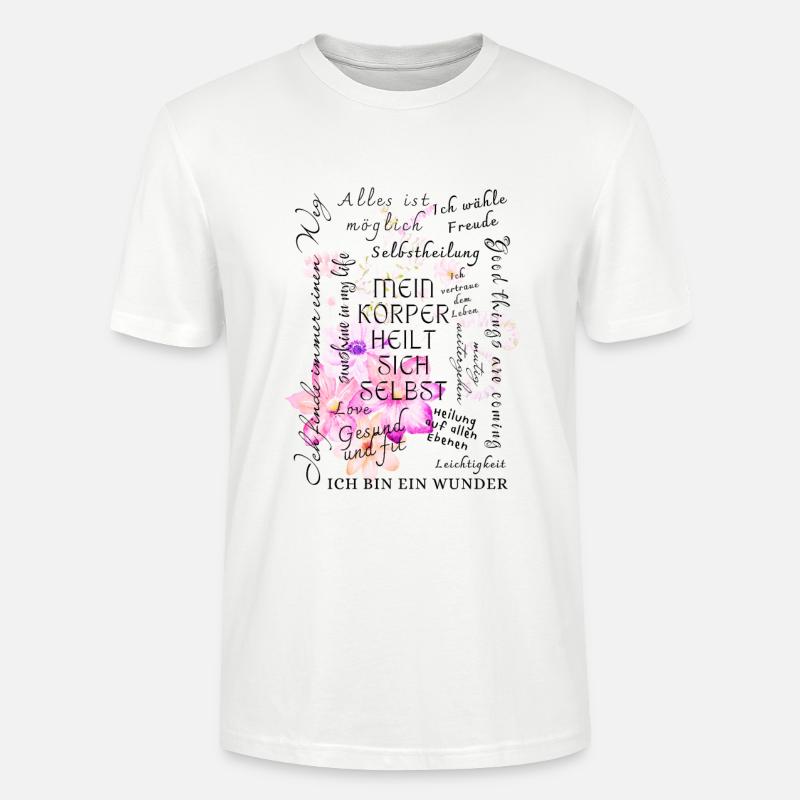 Heilung Genesung Motivation - Stanley/Stella Unisex Bio-T-Shirt CRAFTER - Weiß