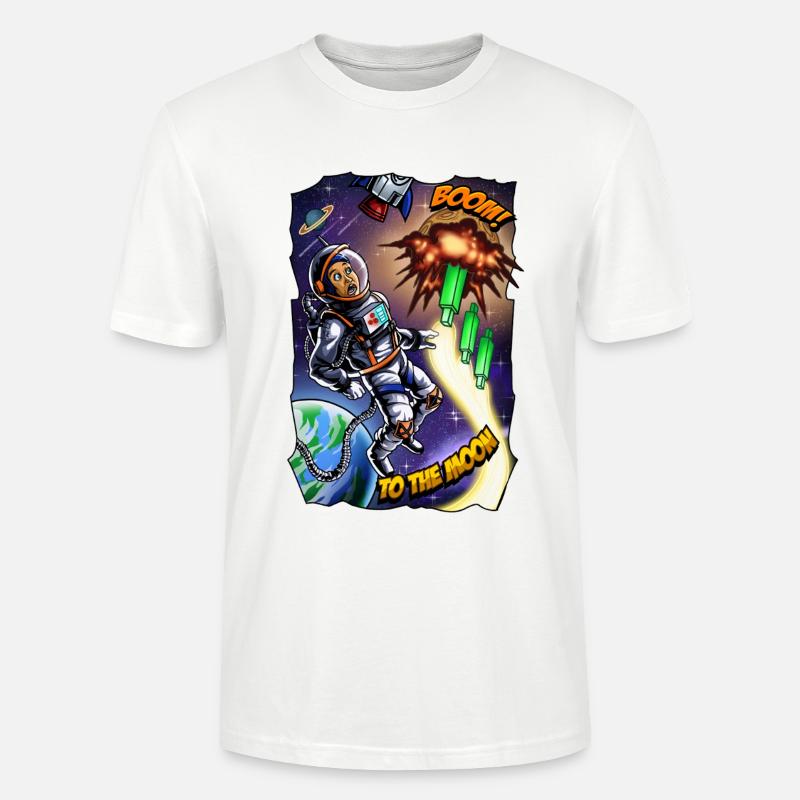 Mondabenteuer: Astronaut Comic - Stanley/Stella Unisex Bio-T-Shirt CRAFTER - Weiß
