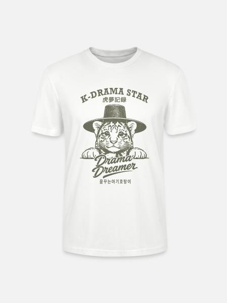 K-Drama Star – Träumender Babytiger - Stanley/Stella Unisex Bio-T-Shirt CRAFTER - Weiß
