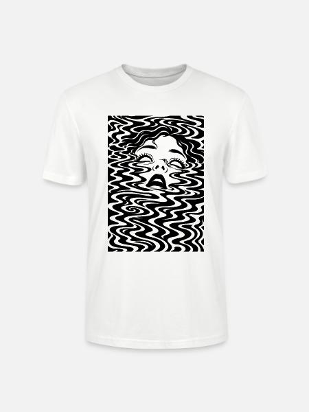 Dissolved – Egodeath – Psychedelische Illustration - Stanley/Stella Unisex Bio-T-Shirt CRAFTER - Weiß