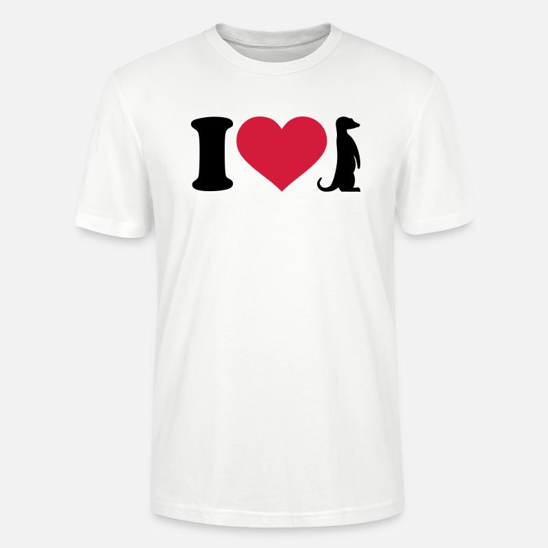 Erdmännchen - Stanley/Stella Unisex Bio-T-Shirt CRAFTER - Weiß
