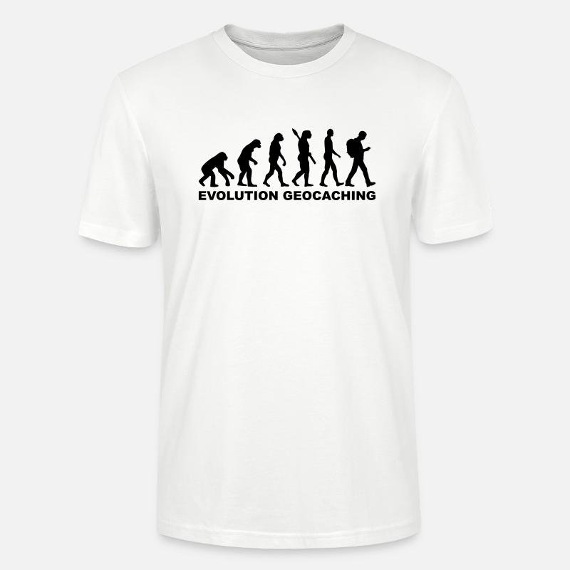 Evolution Geocaching - T-shirt bio CRAFTER Stanley Stella Unisexe - blanc