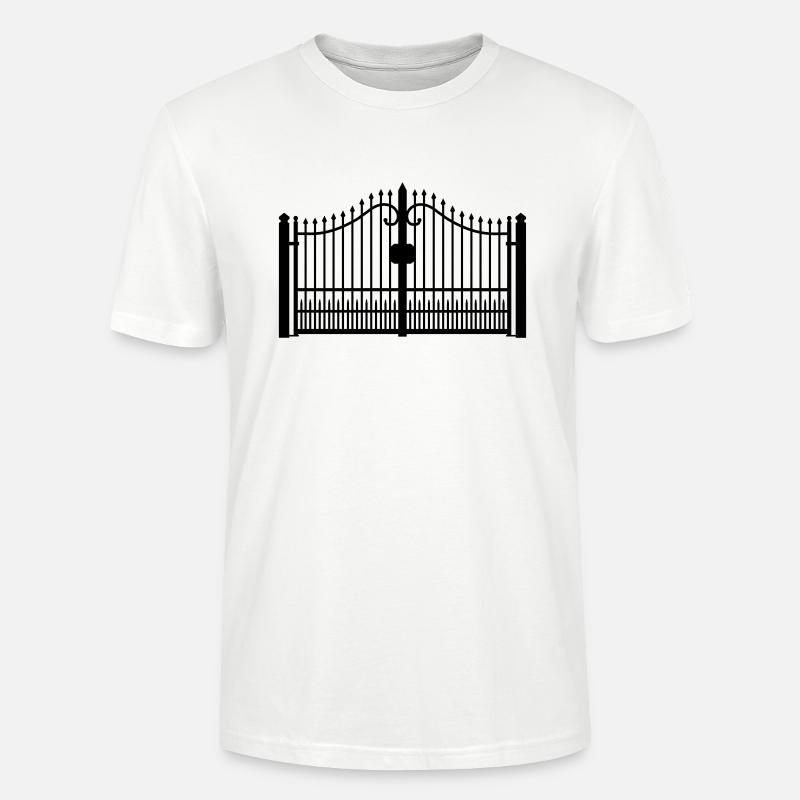 grille en fer forgé_c1 - T-shirt bio CRAFTER Stanley Stella Unisexe - blanc