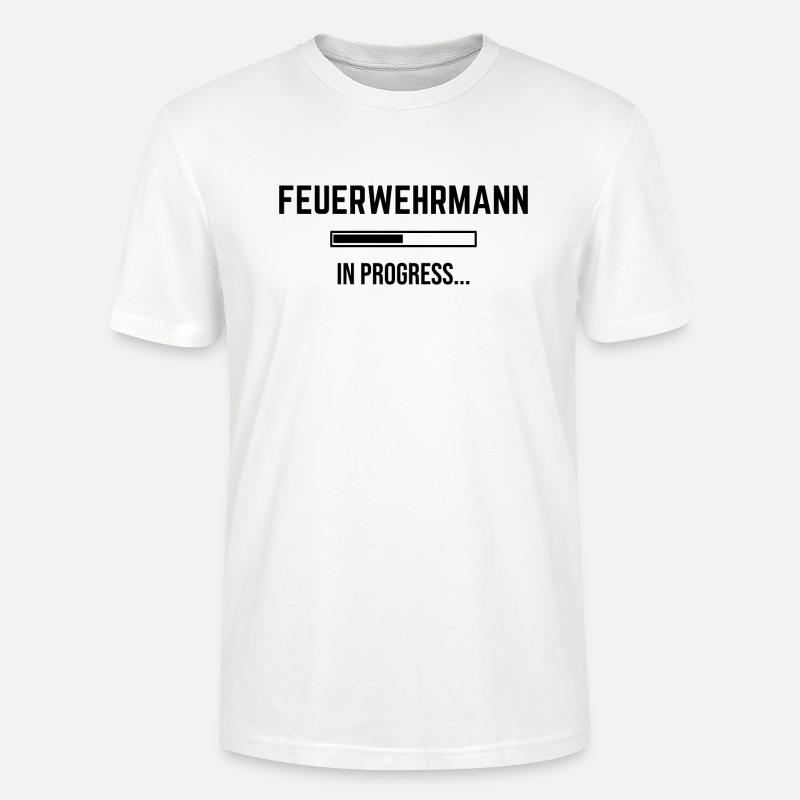 Feuerwehrmann In Progress - Stanley/Stella Unisex Bio-T-Shirt CRAFTER - Weiß