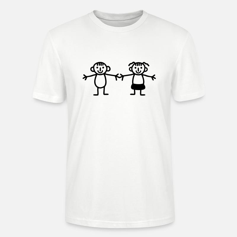 Kinder Mädchen Junge - Stanley/Stella Unisex Bio-T-Shirt CRAFTER - Weiß