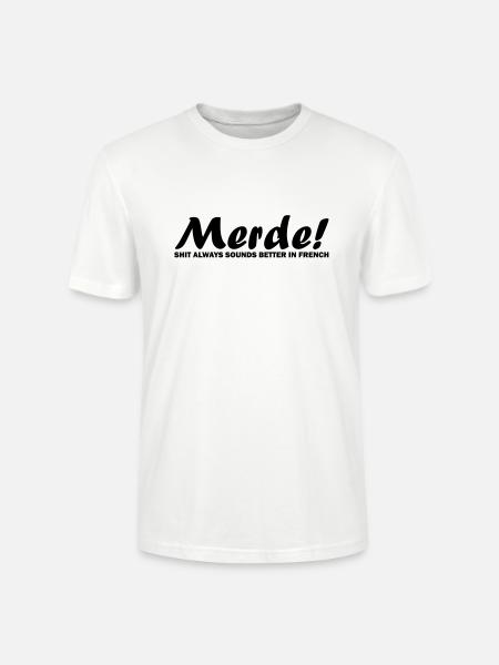 Merde! - Stanley/Stella CRAFTER Unisex Organic T-Shirt - white