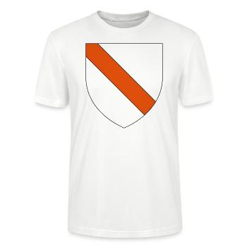 Blason Strasbourg - T-shirt bio CRAFTER Stanley Stella Unisexe - blanc - Devant - Alina (178cm) & Michal (187cm)
