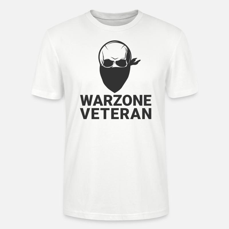 WARZONE VÉTÉRAN GAMING COD - T-shirt bio CRAFTER Stanley Stella Unisexe - blanc