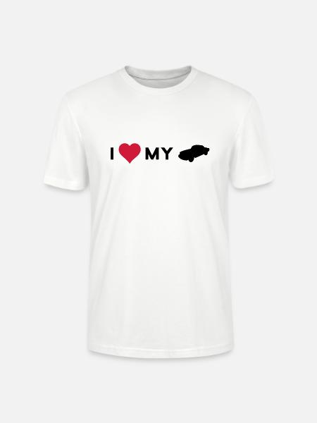 i love my car - Stanley/Stella CRAFTER Unisex Organic T-Shirt - white