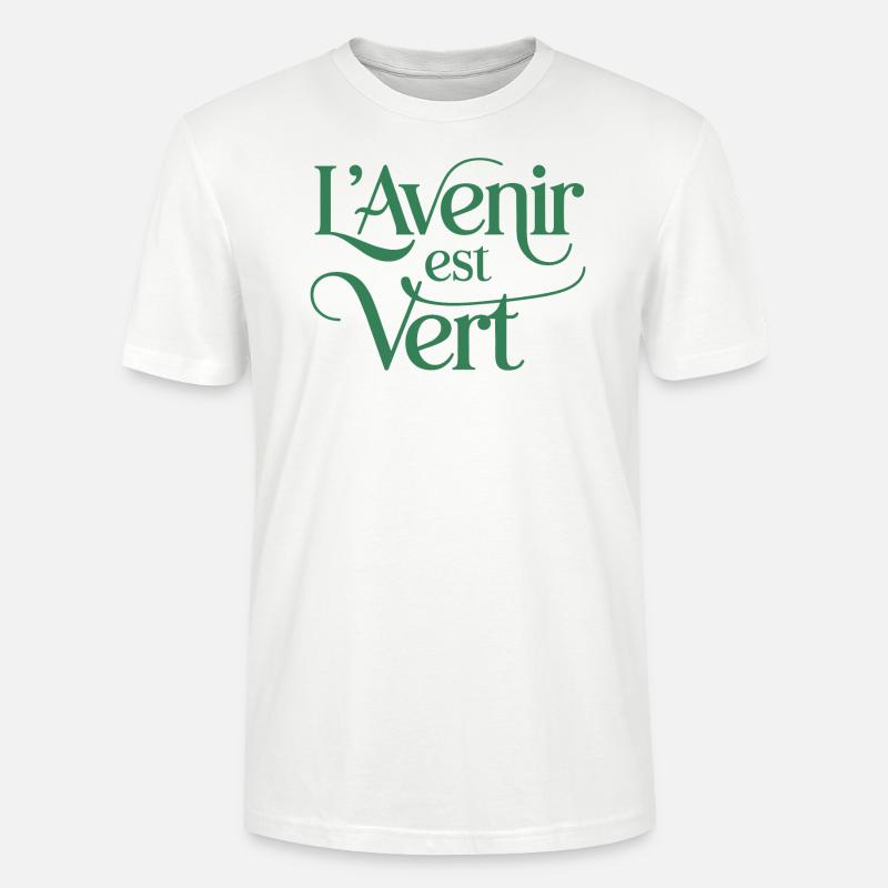 L'avenir est vert - T-shirt bio CRAFTER Stanley Stella Unisexe - blanc
