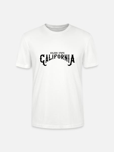 Golden State California - Stanley/Stella CRAFTER Unisex Organic T-Shirt - white