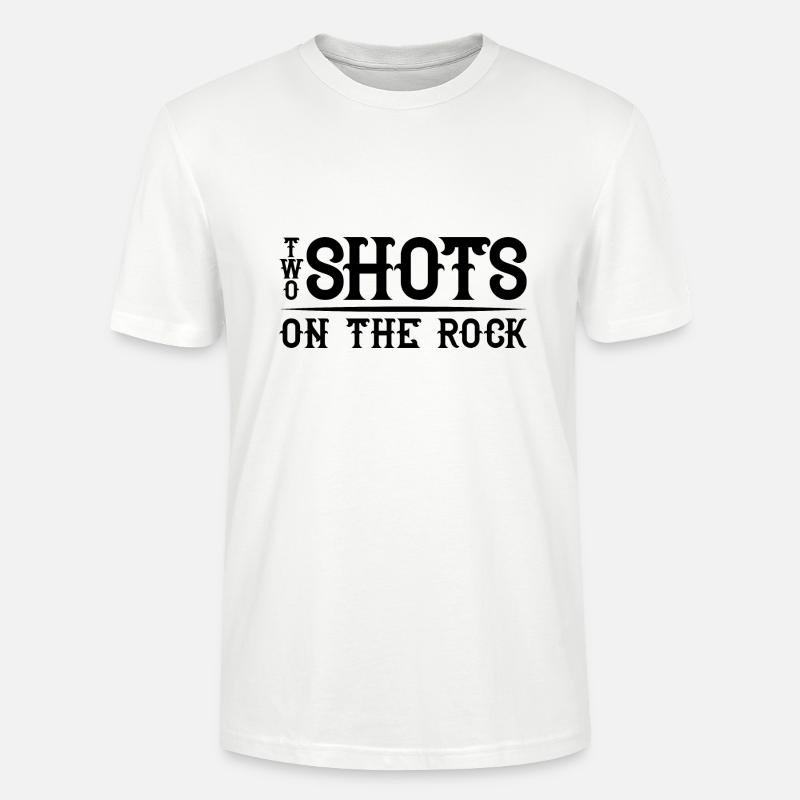 Deux coups sur le rocher - T-shirt bio CRAFTER Stanley Stella Unisexe - blanc