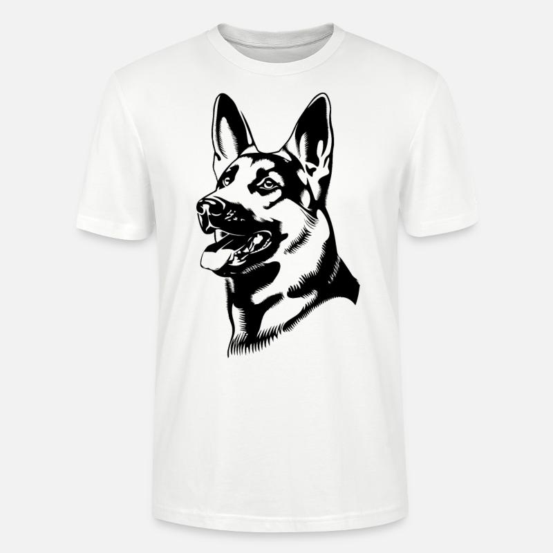 Deutscher Schäferhund - Stanley/Stella Unisex Bio-T-Shirt CRAFTER - Weiß