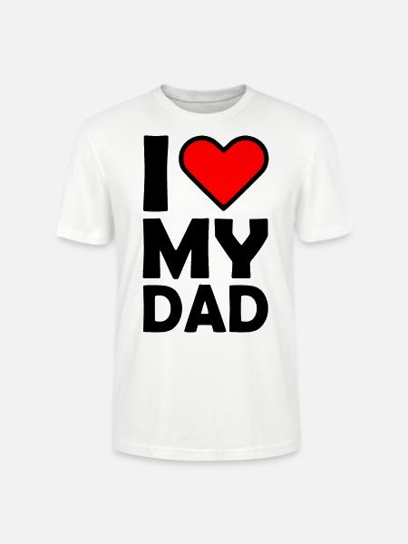 I love my dad - Stanley/Stella Unisex Bio-T-Shirt CRAFTER - Weiß