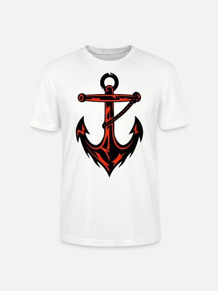 Anchor Harbor Icon - Stanley/Stella CRAFTER Unisex Organic T-Shirt - white