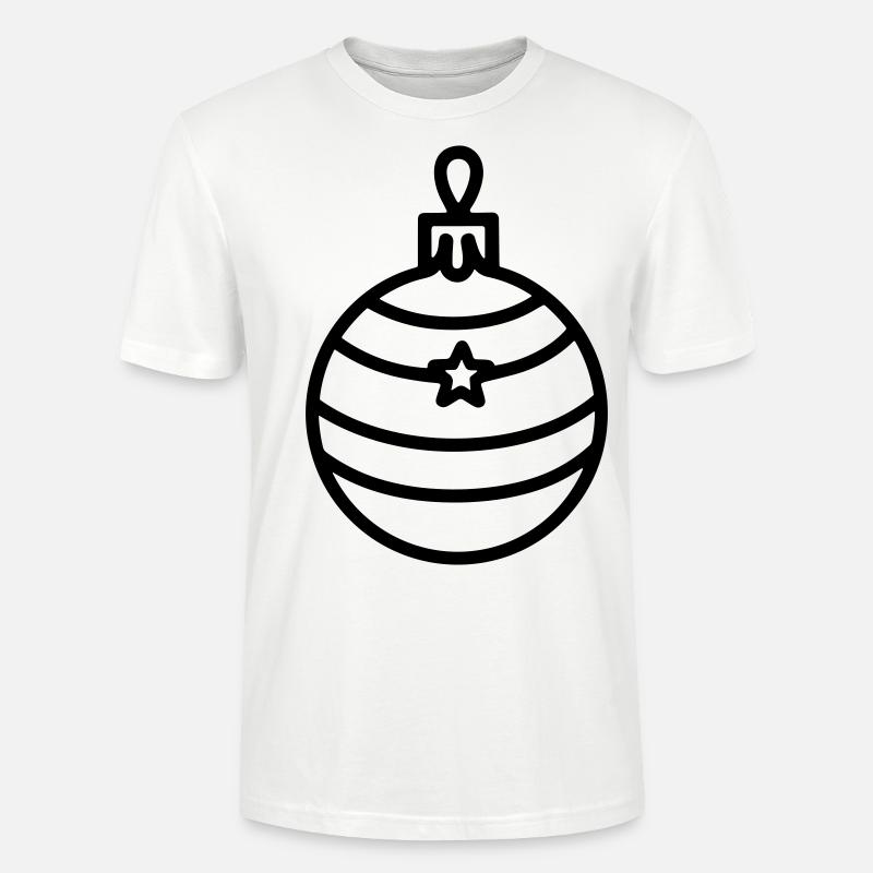 Weihnachtskugel - Stanley/Stella Unisex Bio-T-Shirt CRAFTER - Weiß
