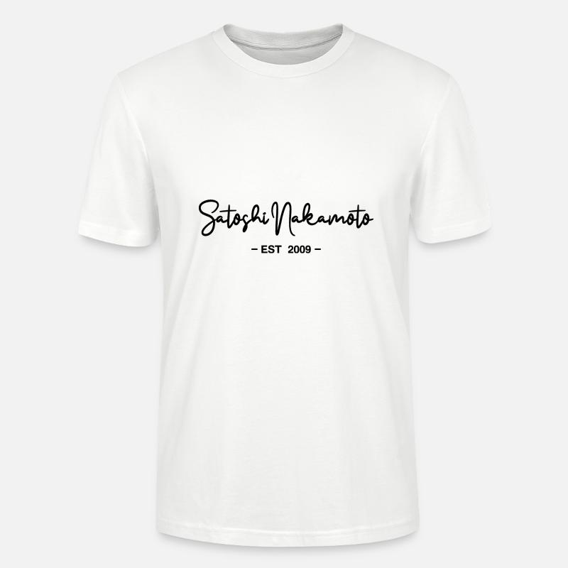 Satoshi Nakamoto Bitcoin Blockchain 2009 - Stanley/Stella Unisex Bio-T-Shirt CRAFTER - Weiß
