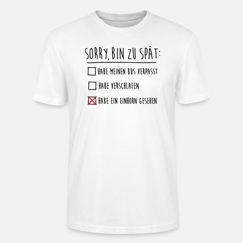 Einhorn - Stanley/Stella Unisex Bio-T-Shirt CRAFTER - Weiß