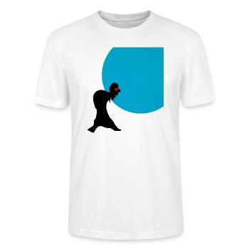 The Observer - Stanley/Stella CRAFTER Unisex Organic T-Shirt - white - Front - Alina (178cm) & Michal (187cm)