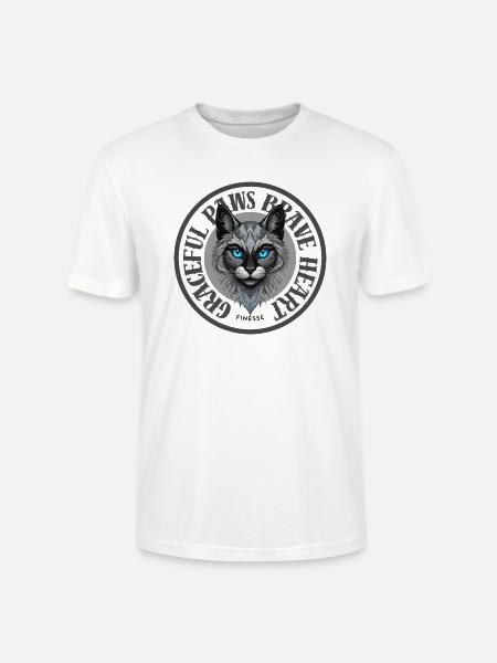 Graceful Paws Brave Heart - Stanley/Stella Unisex Bio-T-Shirt CRAFTER - Weiß