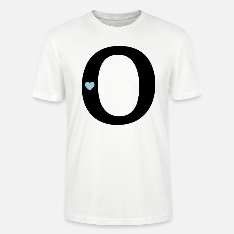 Buchstabe O Anfangsbuchstabe - Stanley/Stella Unisex Bio-T-Shirt CRAFTER - Weiß