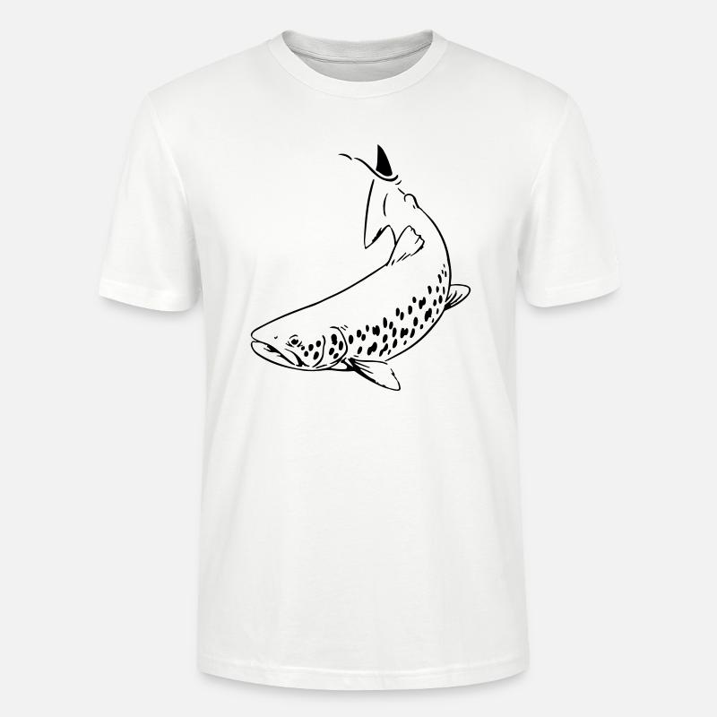 Forelle - Stanley/Stella Unisex Bio-T-Shirt CRAFTER - Weiß