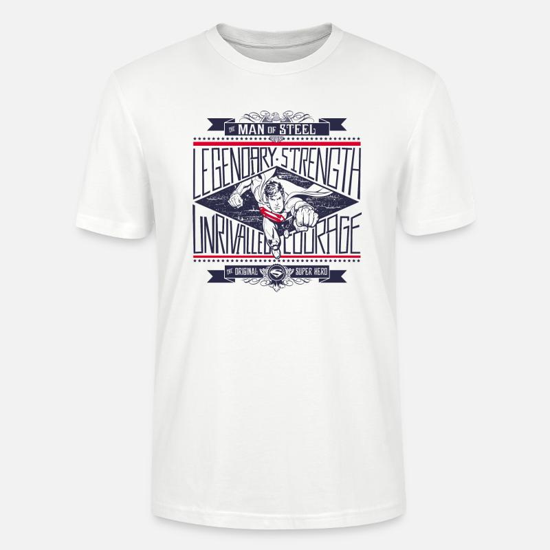 Superman Legendary Strength - Stanley/Stella Unisex Bio-T-Shirt CRAFTER - Weiß