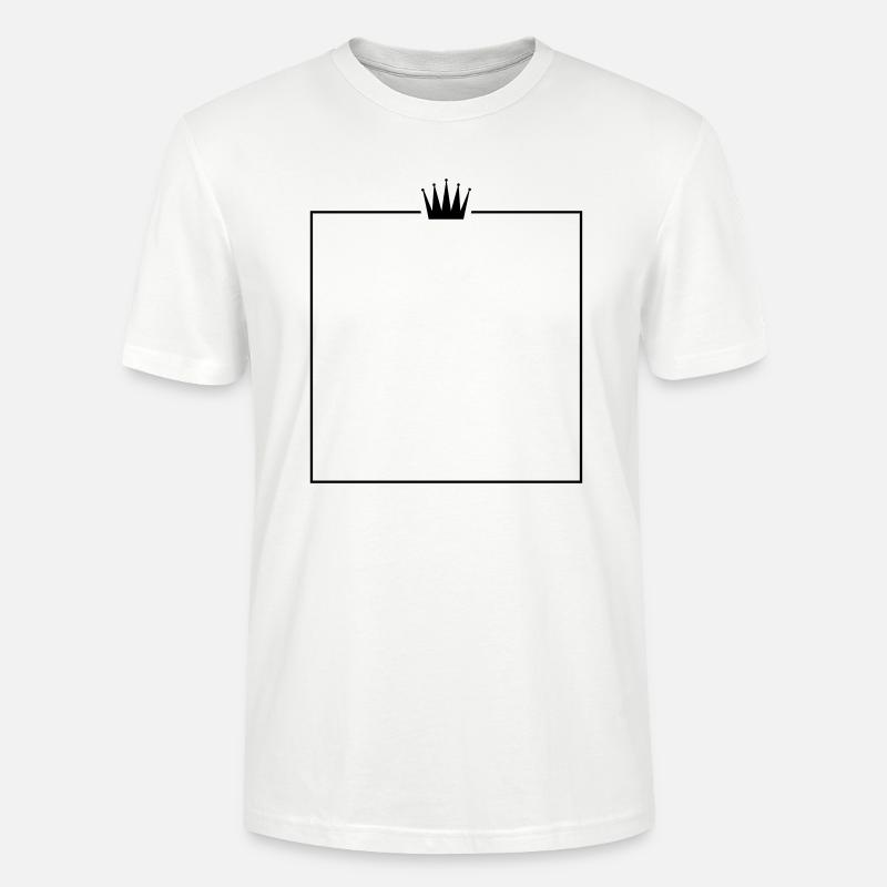 rahmen krone - Stanley/Stella Unisex Bio-T-Shirt CRAFTER - Weiß