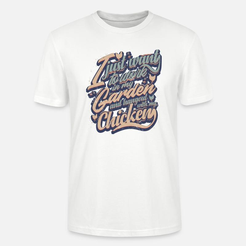 Garten Geschenk - Stanley/Stella Unisex Bio-T-Shirt CRAFTER - Weiß