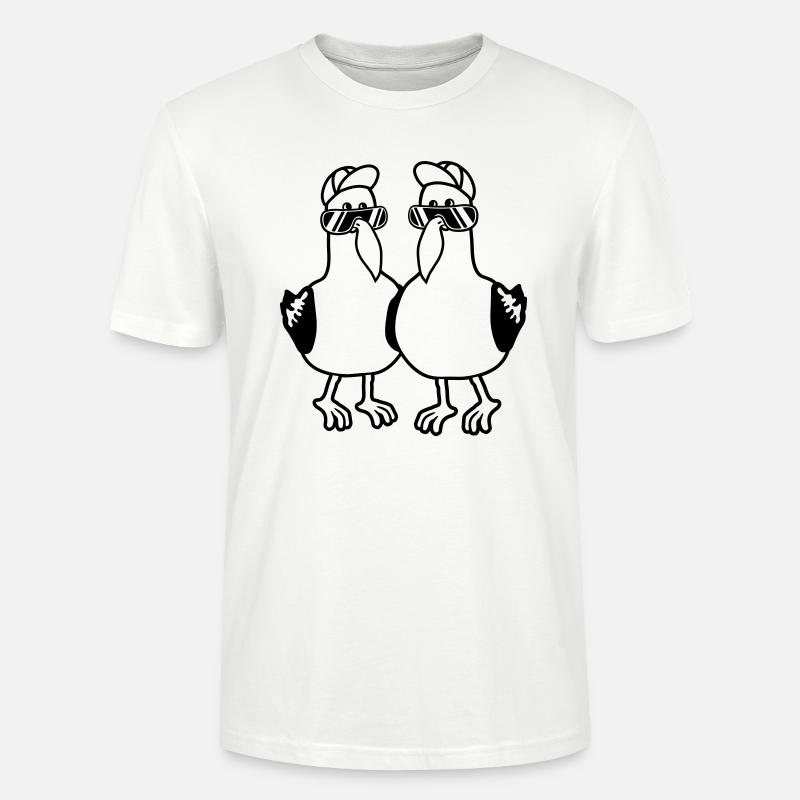 Freunde 2 Möwen Team - Stanley/Stella Unisex Bio-T-Shirt CRAFTER - Weiß