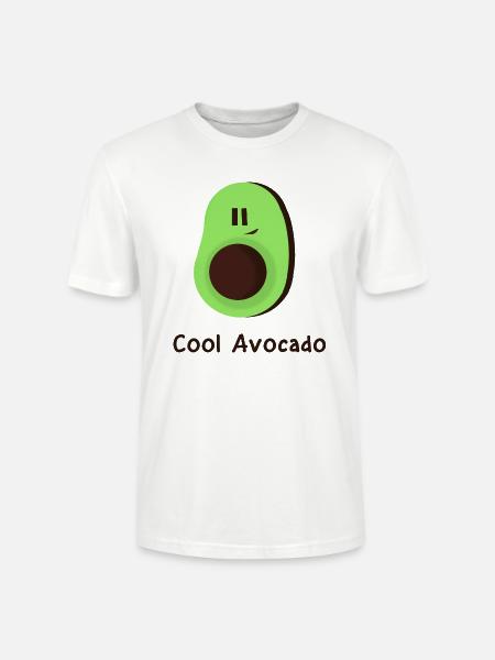 Cool avocado - Stanley/Stella CRAFTER Unisex Organic T-Shirt - white