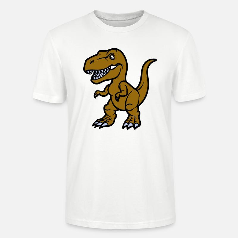 T Rex Comic - Stanley/Stella Unisex Bio-T-Shirt CRAFTER - Weiß