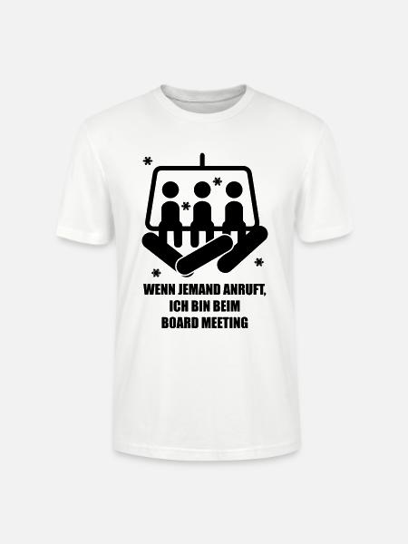 snowboard - Stanley/Stella CRAFTER Unisex Organic T-Shirt - white