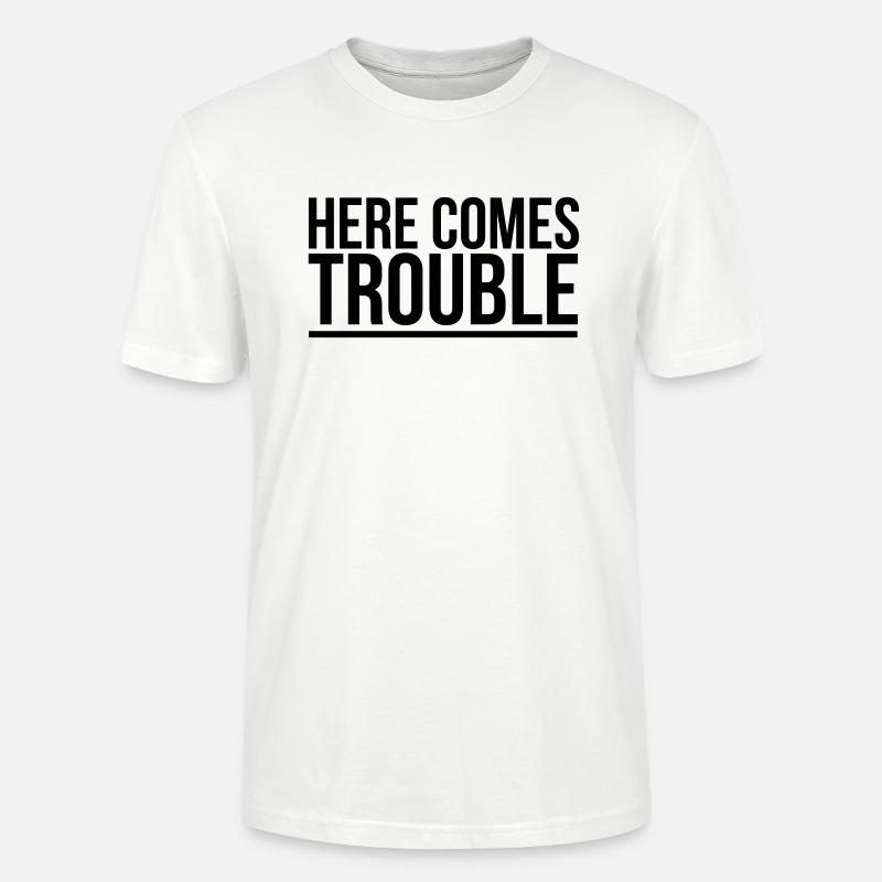 HERE COME THE PROBLEMS - T-shirt bio CRAFTER Stanley Stella Unisexe - blanc