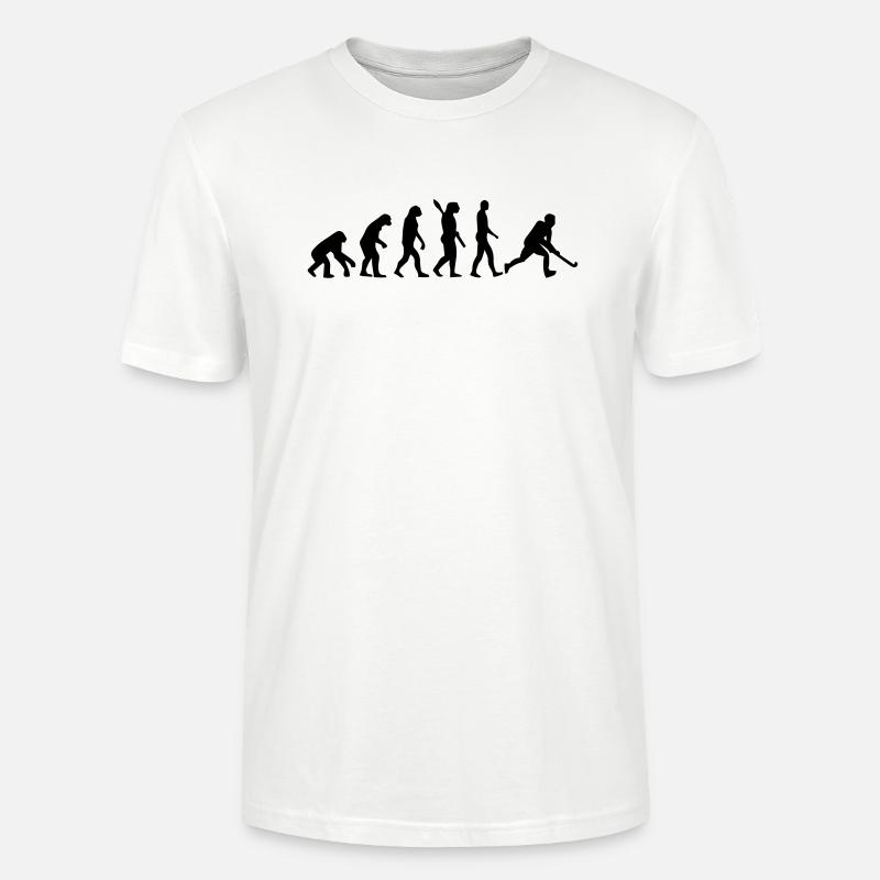 HOCKEY EVOLUTION! - Stanley/Stella Unisex Bio-T-Shirt CRAFTER - Weiß