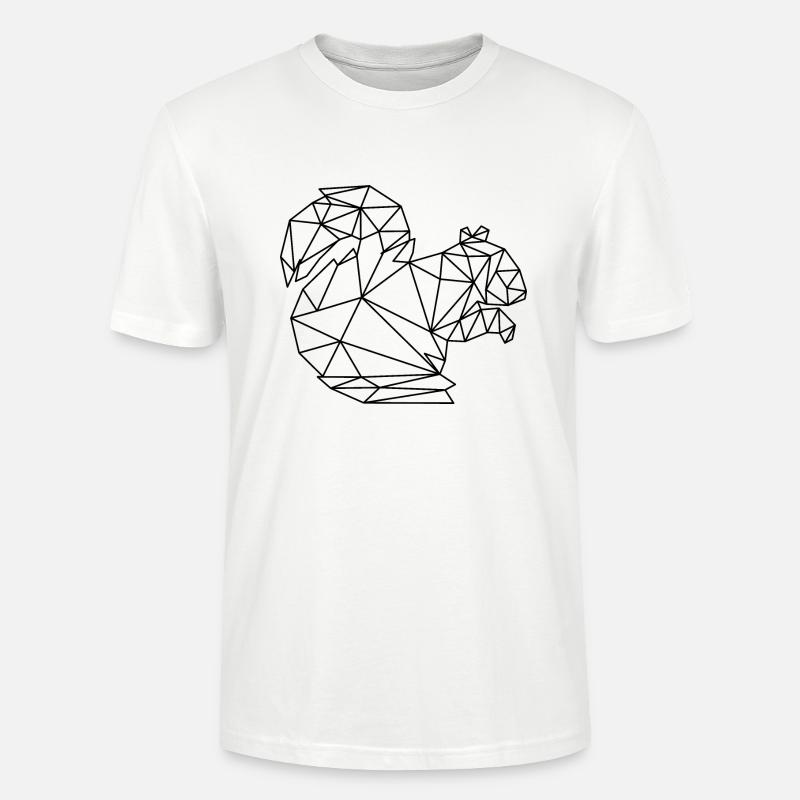 Écureuils - T-shirt bio CRAFTER Stanley Stella Unisexe - blanc