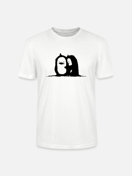 Pingouin temps de câlins - T-shirt bio CRAFTER Stanley Stella Unisexe - blanc