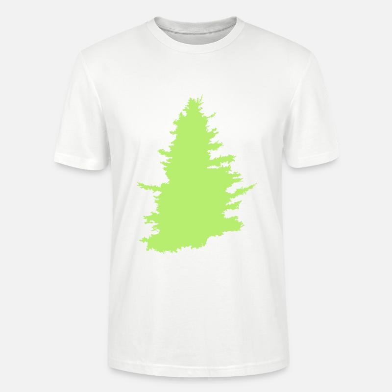 Baum, Nadelbaum, Wald - Stanley/Stella Unisex Bio-T-Shirt CRAFTER - Weiß