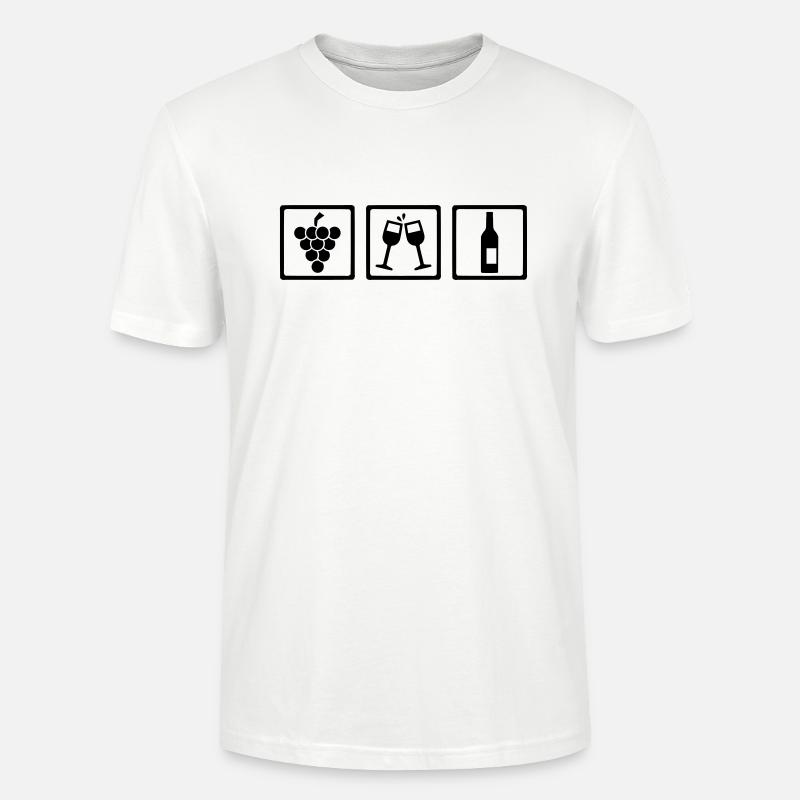 Wein - Stanley/Stella Unisex Bio-T-Shirt CRAFTER - Weiß