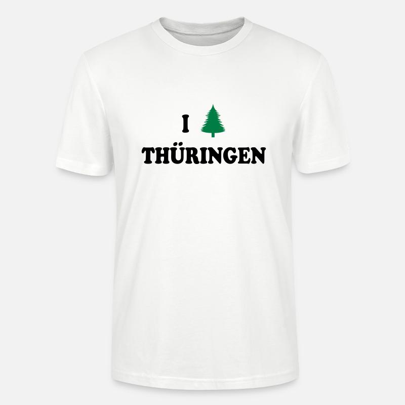 I Love Thüringen - Stanley/Stella Unisex Bio-T-Shirt CRAFTER - Weiß