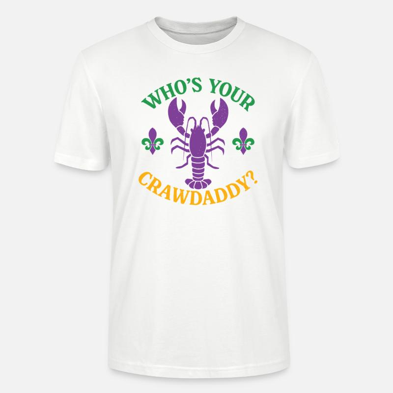 Qui est ton Crawdaddy - T-shirt bio CRAFTER Stanley Stella Unisexe - blanc