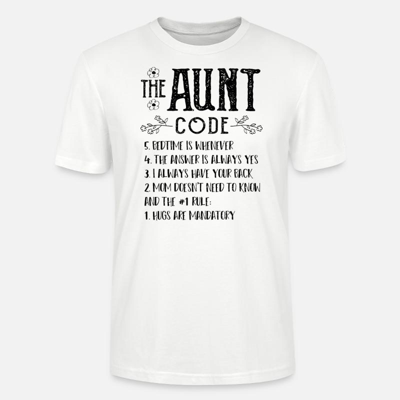 The Aunt Code - Tante - Stanley/Stella Unisex Bio-T-Shirt CRAFTER - Weiß