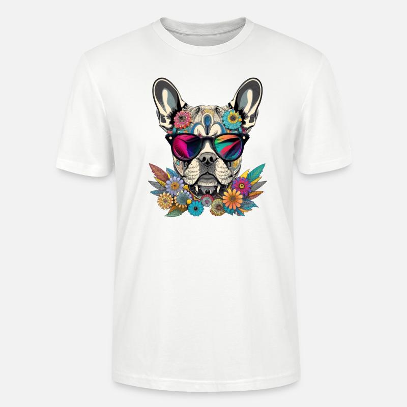 French Bully 1 - Stanley/Stella Unisex Bio-T-Shirt CRAFTER - Weiß