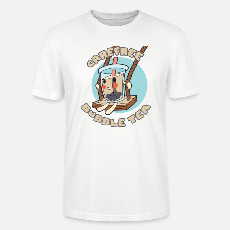 Sorgloser Bubble Tea - Stanley/Stella Unisex Bio-T-Shirt CRAFTER - Weiß